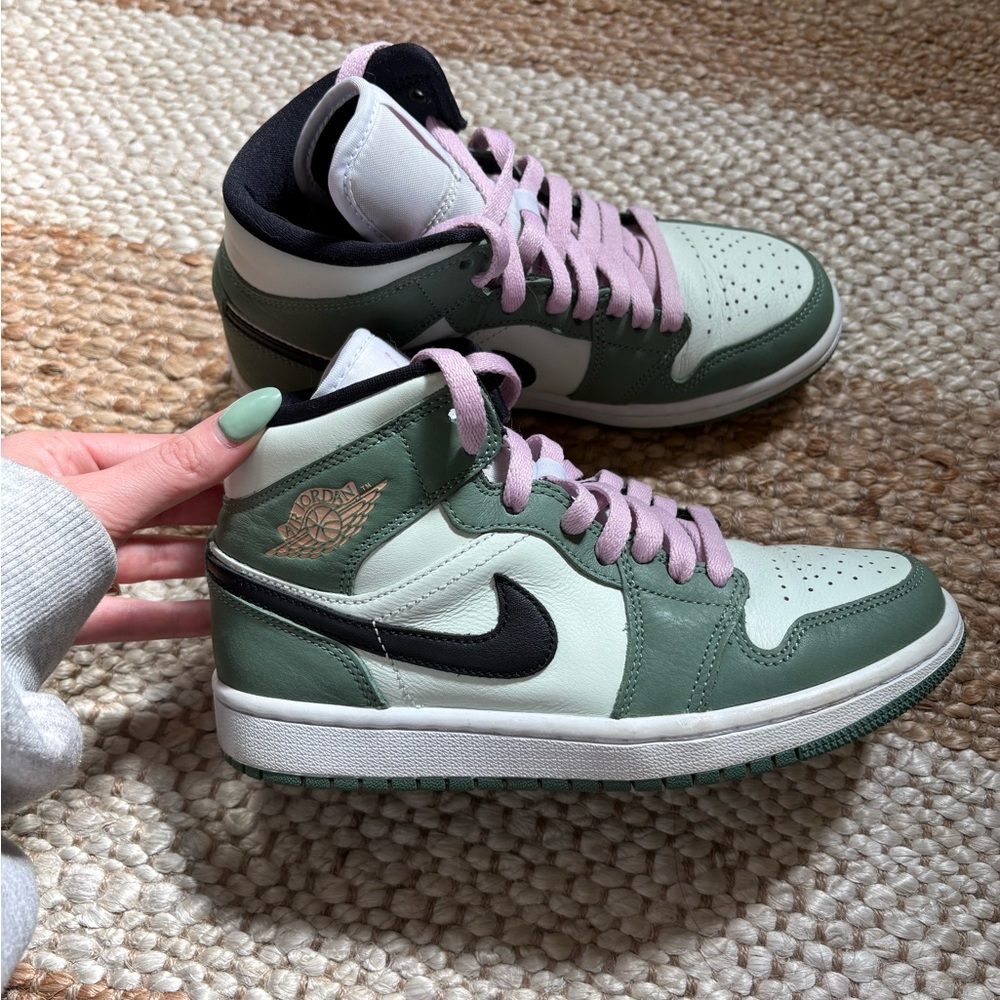 Women's Green and Black Sneakers